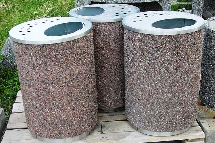 Урна из каменной крошки